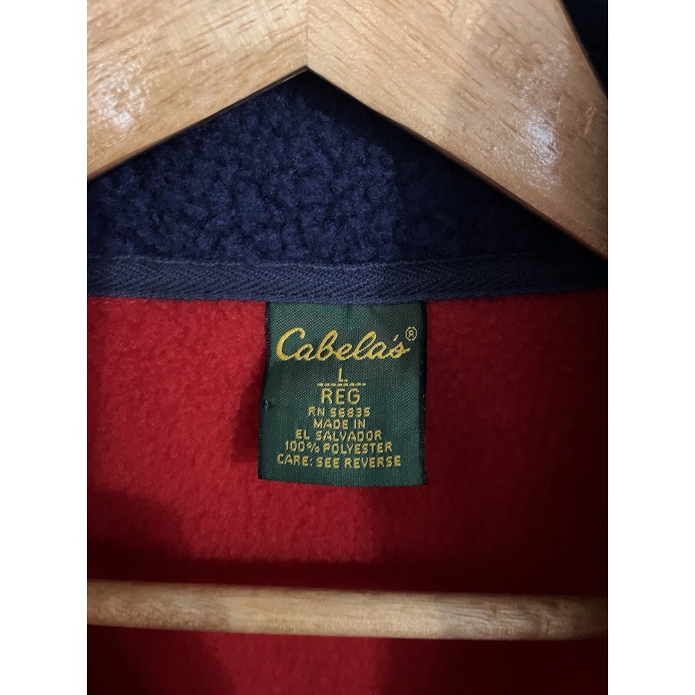 Cabelas Vest Womens ‎ Large L Sleeveless Sherpa Fleece Zip Outdoors Ladies AA - Picture 3 of 7